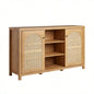 Transitional 58 2 - Door Sideboard with Rattan Panels, English Oak