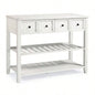 Modern Farmhouse 2 - Drawer Solid Wood Buffet with Lower Shelf - White