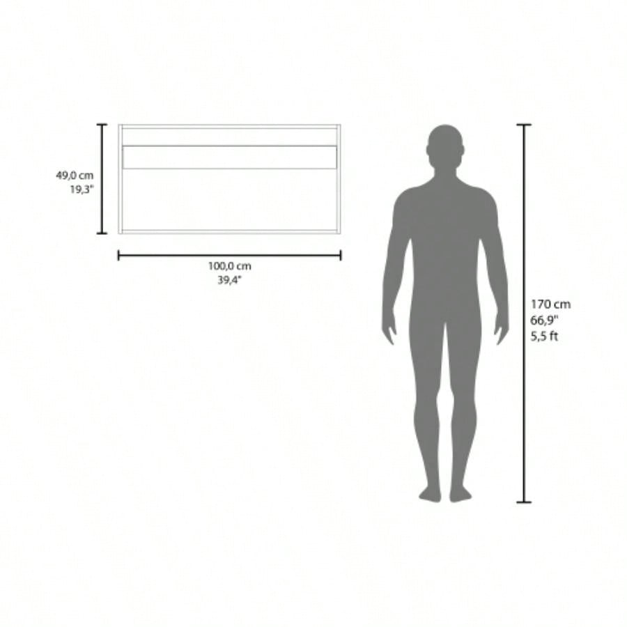 Nakya Kitchen Wall Cabinet with 2 Doors, White Oak