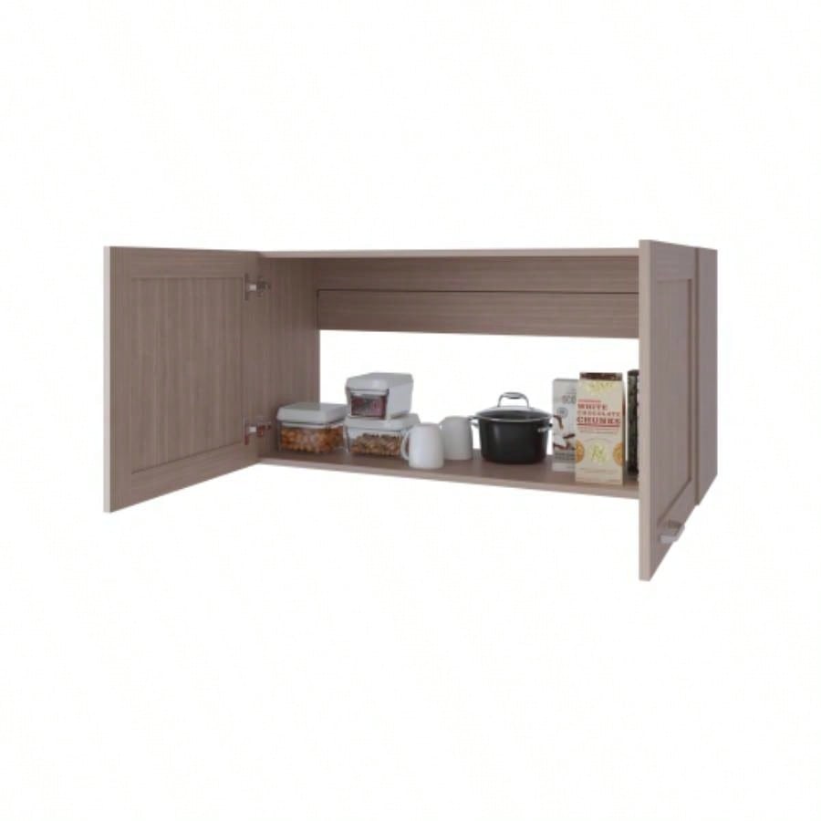 Nakya Kitchen Wall Cabinet with 2 Doors, White Oak