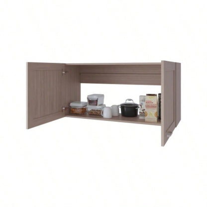 Nakya Kitchen Wall Cabinet with 2 Doors, White Oak