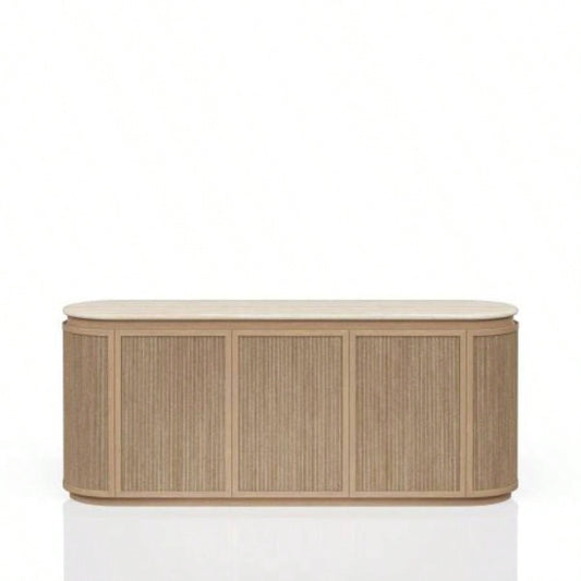 Stone Top and Rope Front Server
