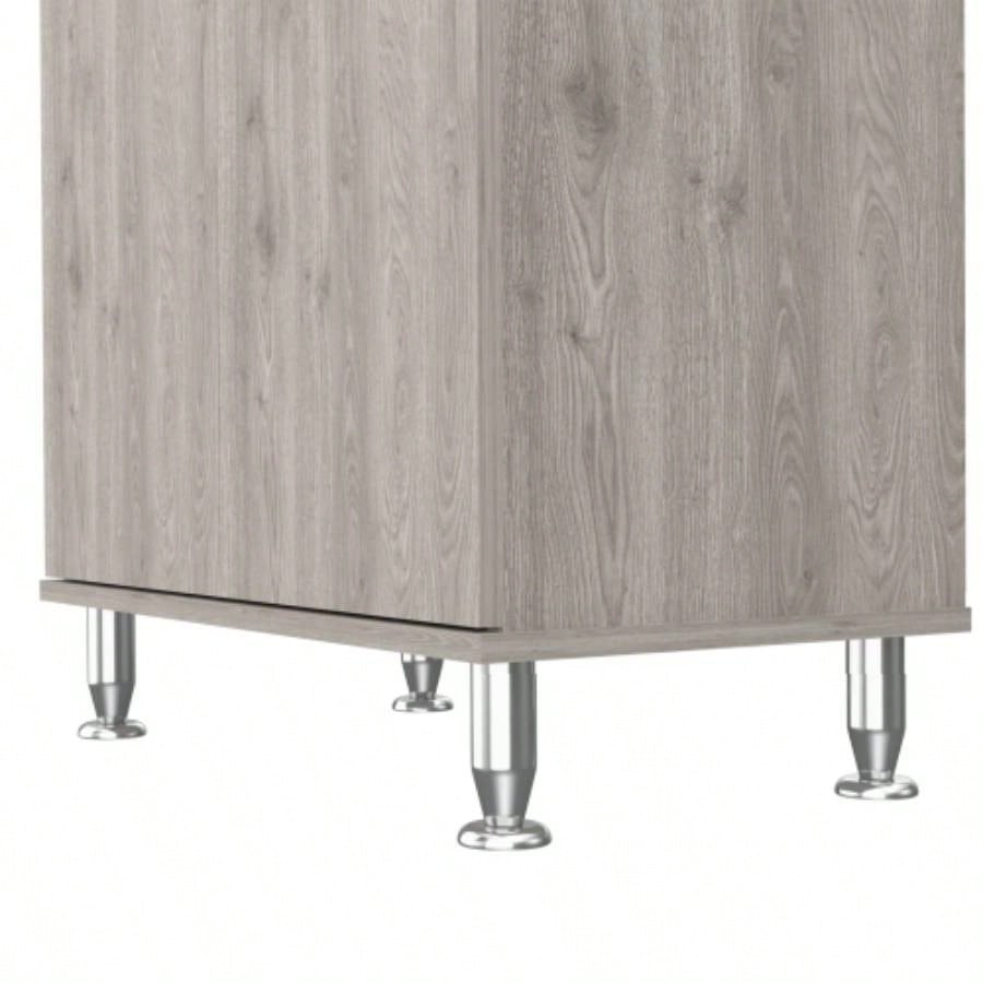 Bay Area Pantry, Two Door Cabinets, One Drawer, Four Adjustable Metal