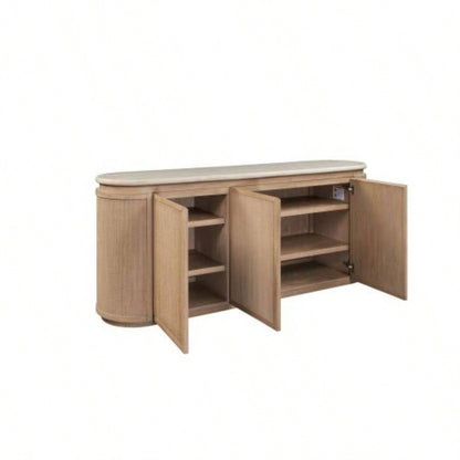 Stone Top and Rope Front Server