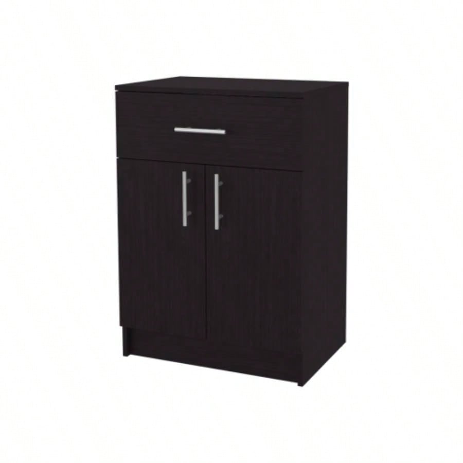 Cope kitchen Pantry in melamine with 2 doors and 1 drawer, Wengue