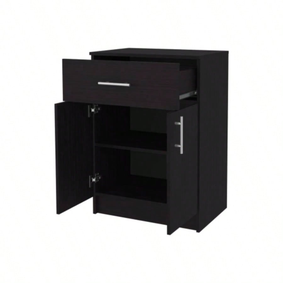 Cope kitchen Pantry in melamine with 2 doors and 1 drawer, Wengue