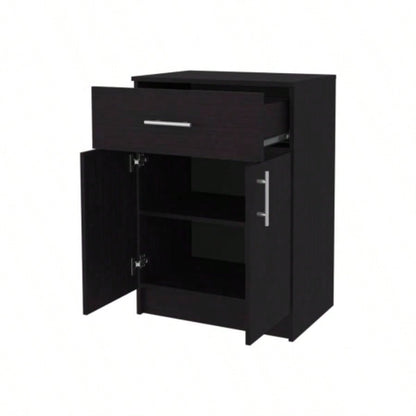 Cope kitchen Pantry in melamine with 2 doors and 1 drawer, Wengue