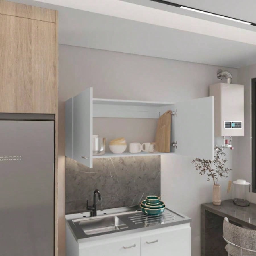 Napoles 39 Double Door Wall Cabinet White