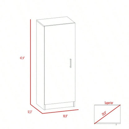 Richmond Rectangle Pantry Cabinet White