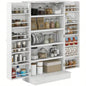 HOMCOM Kitchen Pantry Storage Cabinet/ 5 - tier Shelving, 12 Spice Racks