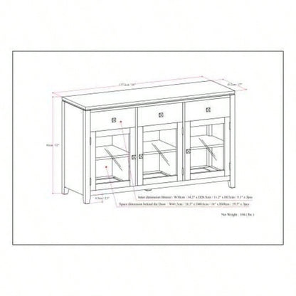 Cosmopolitan - Sideboard Buffet - Medium Brown