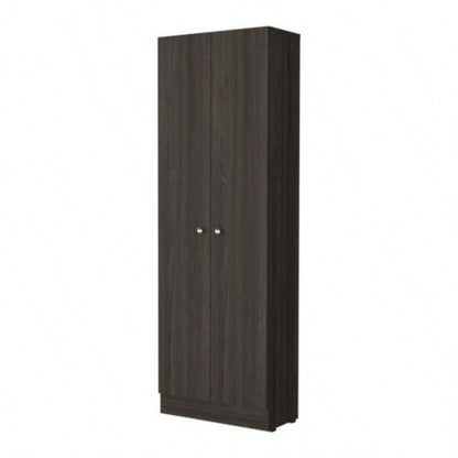 Virginia Double Door Storage Cabinet, Five Shelves