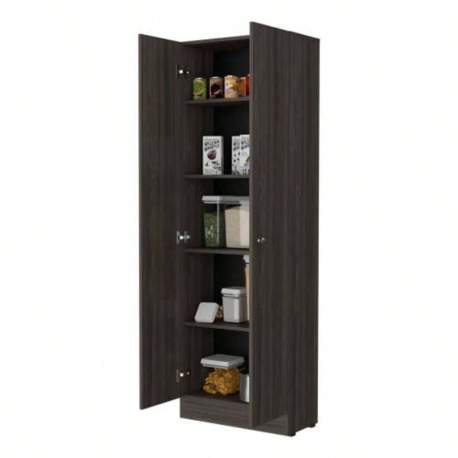 Virginia Double Door Storage Cabinet, Five Shelves
