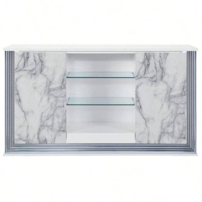MOON WHITE MARBLE BUFFET