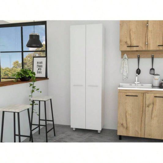 Pensacola, Double Door Pantry Cabinet, Five Interior Shelve