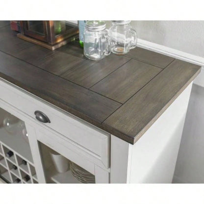 Cayla - Server - Dark Oak White