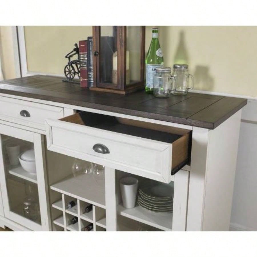 Cayla - Server - Dark Oak White