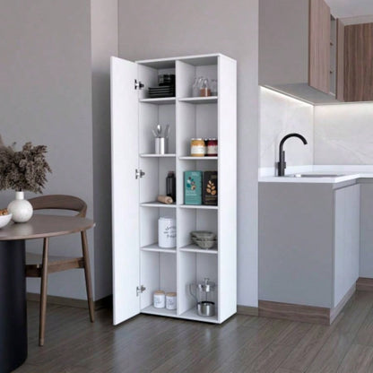 White 1 - Door Multistorage Kitchen Pantry