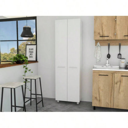 Pensacola, Double Door Pantry Cabinet, Five Interior Shelve