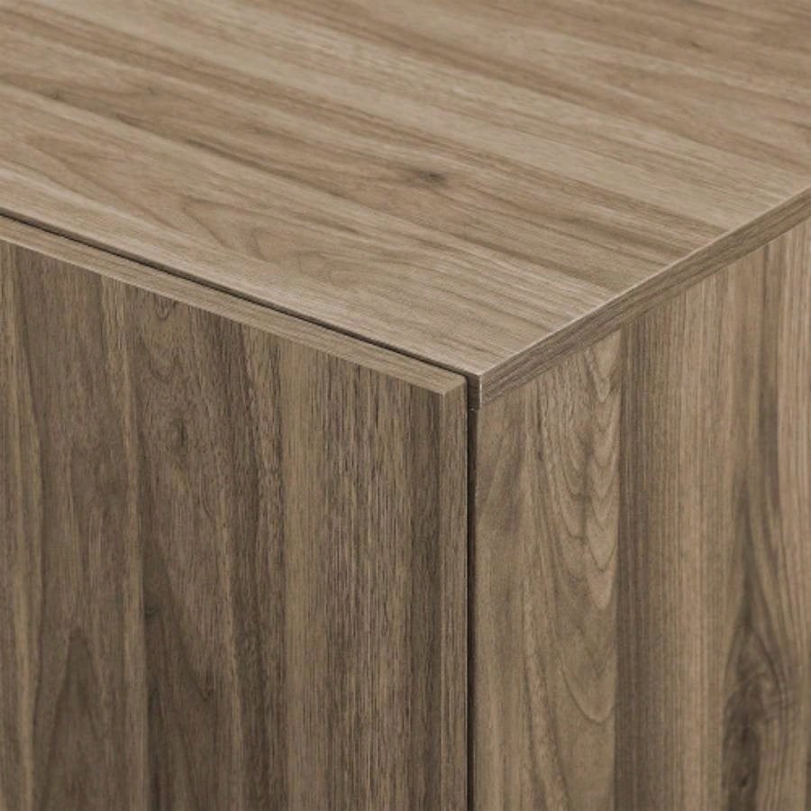 Mid - Modern 3 - Drawer Low TV Stand TVs up to 80 - Slate