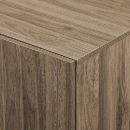 Mid - Modern 3 - Drawer Low TV Stand TVs up to 80 - Slate