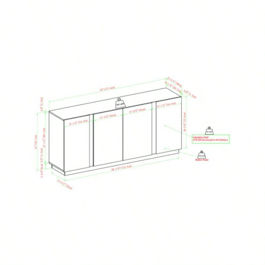 Mid - Modern 3 - Drawer Low TV Stand TVs up to 80 - Slate