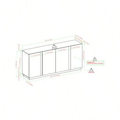Mid - Modern 3 - Drawer Low TV Stand TVs up to 80 - Slate
