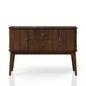 Mid Modern Server 2 Drawer and 2 Cabinet Server Cherry