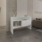 Console Table 31.8 H, with 2 Doors and 3 Shelves, White