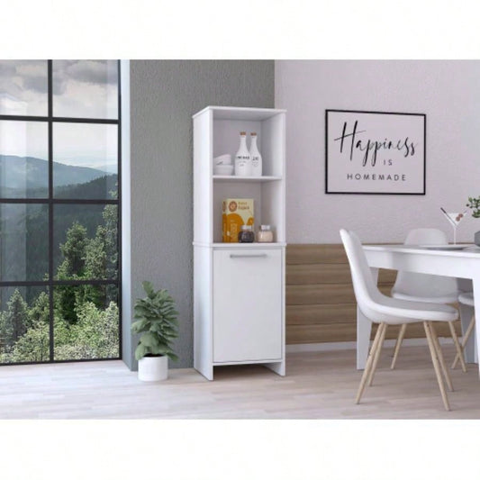 Forester 1 - Shelf Pantry Cabinet White