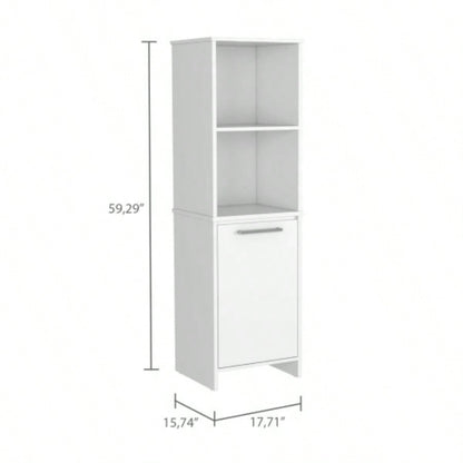 Forester 1 - Shelf Pantry Cabinet White