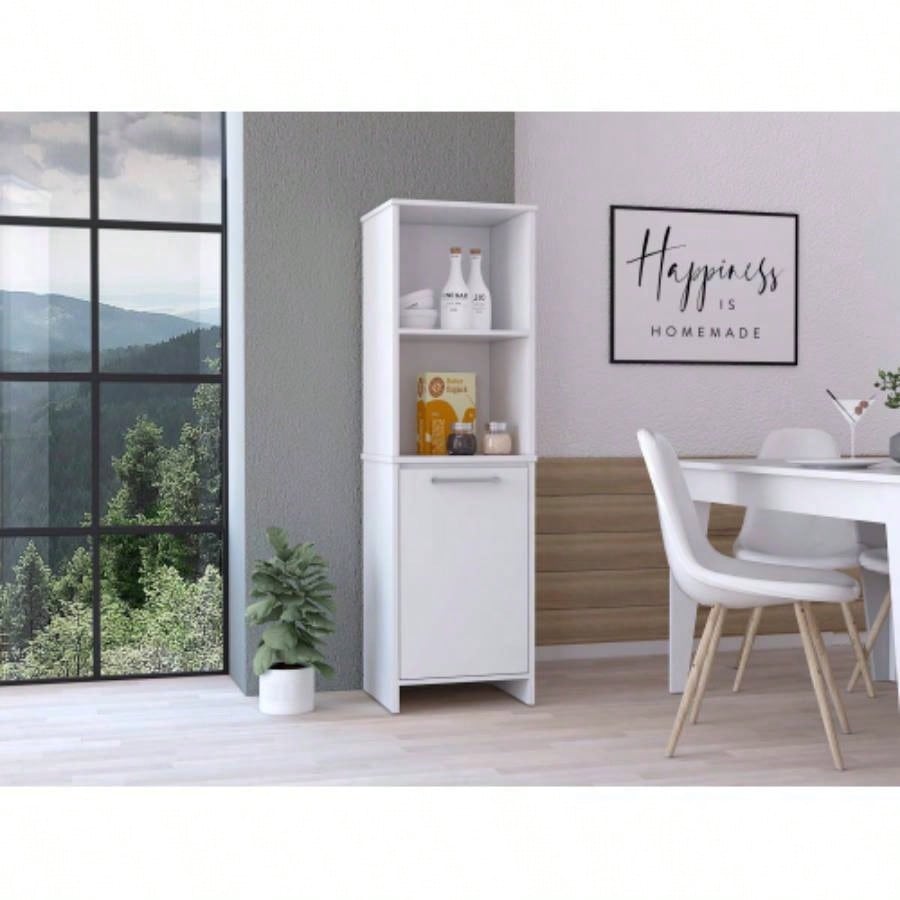 Forester 1 - Shelf Pantry Cabinet White