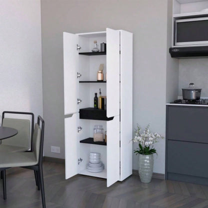 White 5 - Shelf Kitchen Pantry