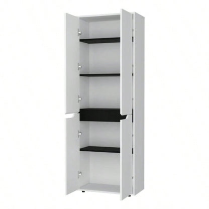 White 5 - Shelf Kitchen Pantry