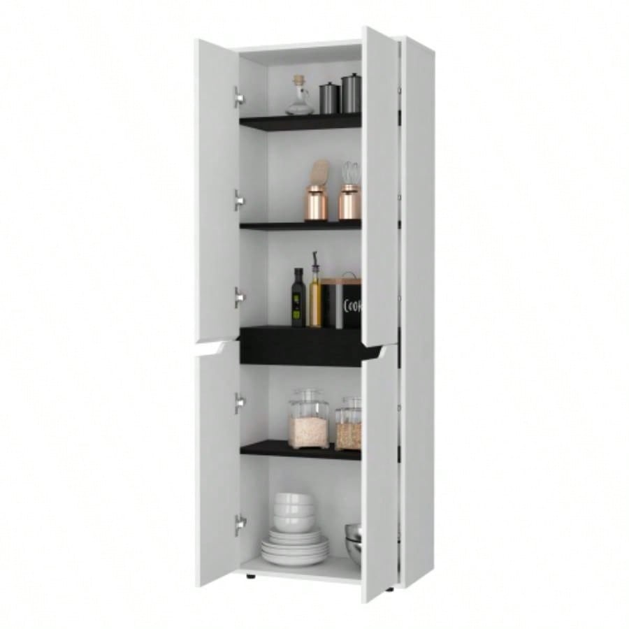 White 5 - Shelf Kitchen Pantry