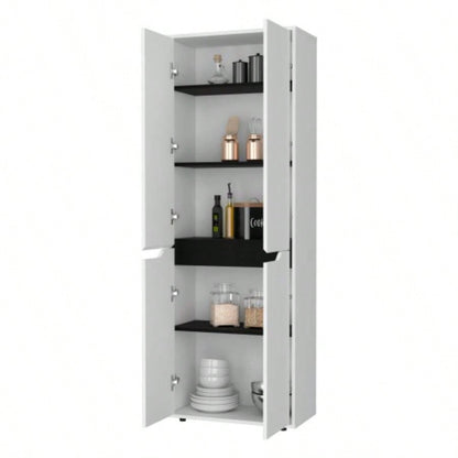 White 5 - Shelf Kitchen Pantry