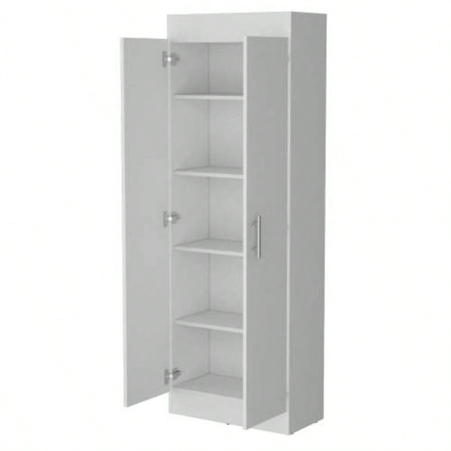 White 5 - Shelf Storage Pantry Cabinet