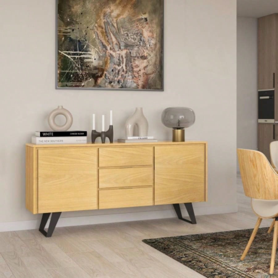 Lowry - Sideboard Buffet - Oak Veneer