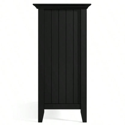 Bedford - Sideboard Buffet and Wine Rack - Black