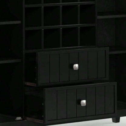 Bedford - Sideboard Buffet and Wine Rack - Black