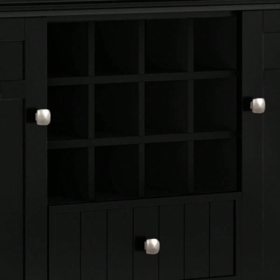 Bedford - Sideboard Buffet and Wine Rack - Black