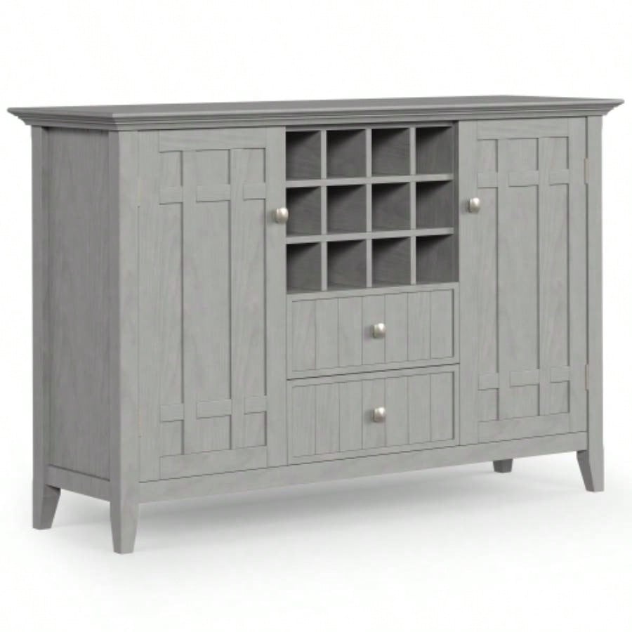 Bedford - Sideboard Buffet and Wine Rack - Fog