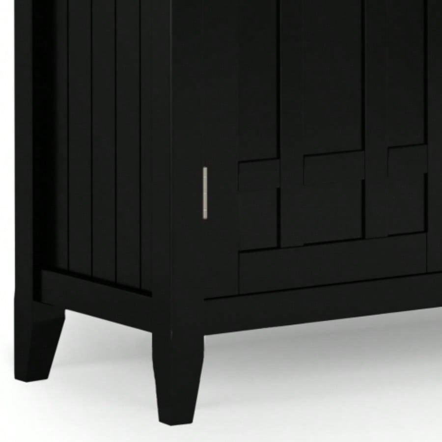 Bedford - Sideboard Buffet and Wine Rack - Black