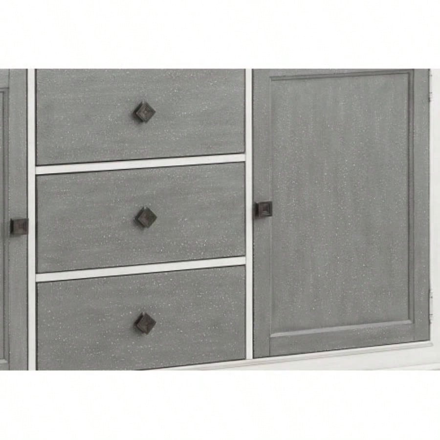 Katia Rustic Gray Weathered White Server