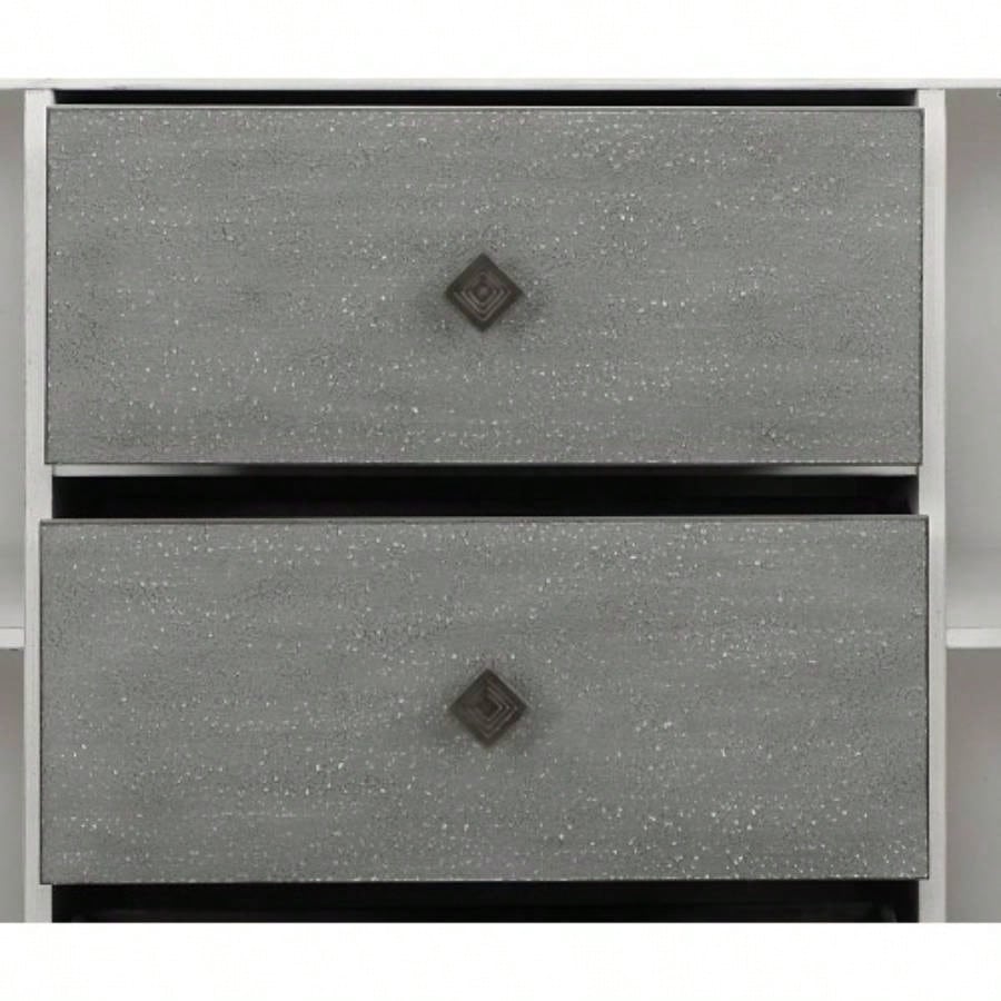 Katia Rustic Gray Weathered White Server