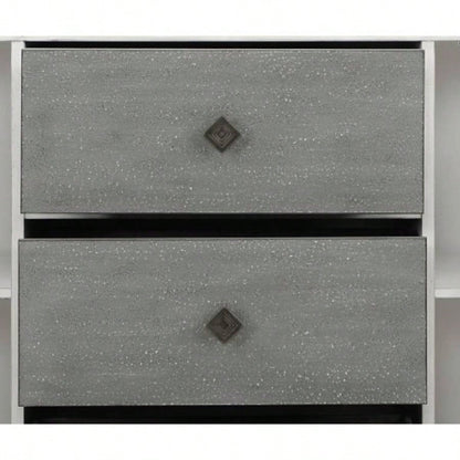 Katia Rustic Gray Weathered White Server