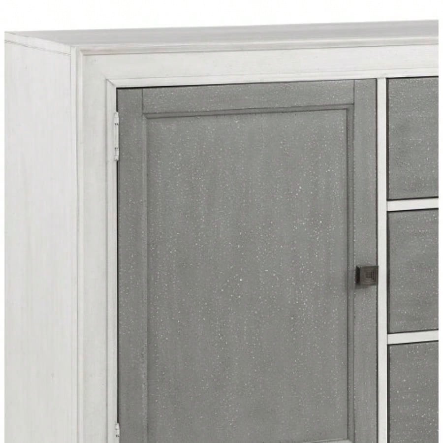 Katia Rustic Gray Weathered White Server