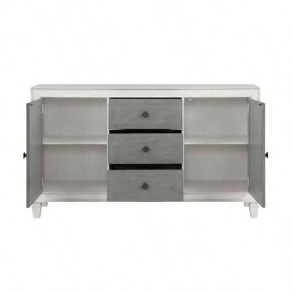 Katia Rustic Gray Weathered White Server