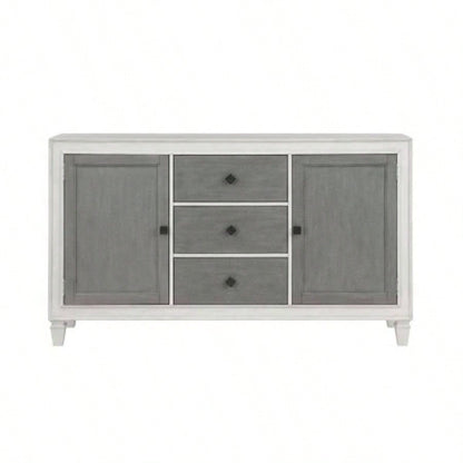 Katia Rustic Gray Weathered White Server