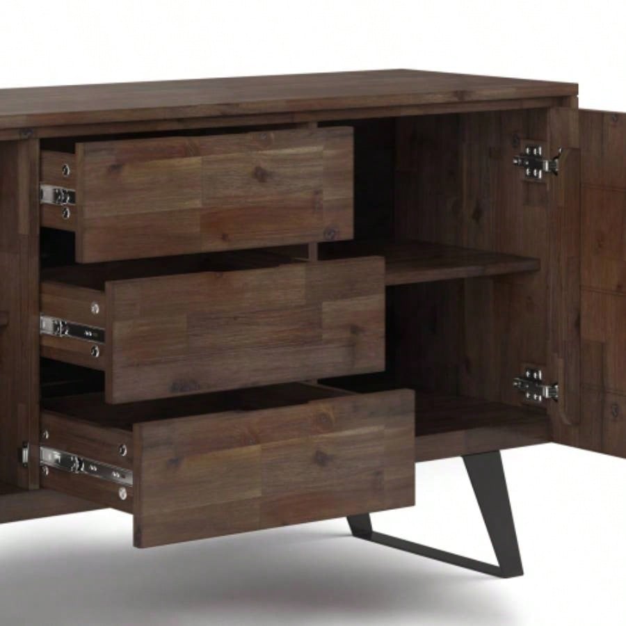 Lowry - Sideboard Buffet - Rustic Natural Aged Brown